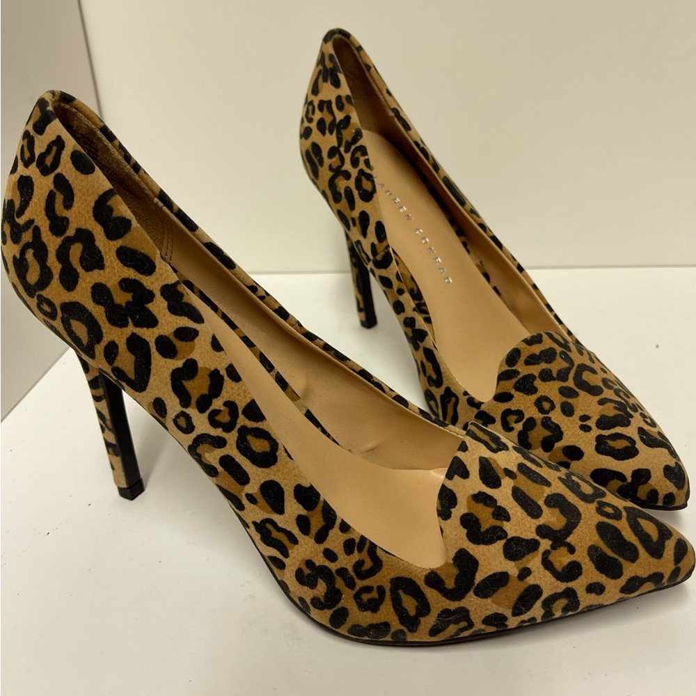 Lauren Conrad Leopard Print Stiletto Heels